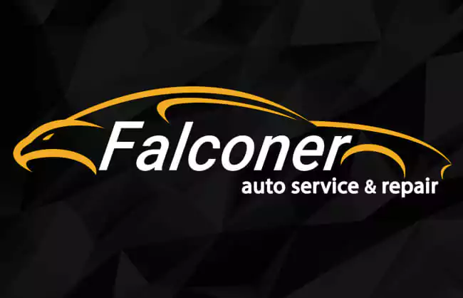 Falconer Auto Service and Repair logo design by bounce studios graphic design dundalk louth